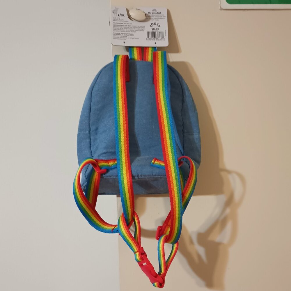 NWT ~ YOULY Pride Dog Backpack, Large/X-Large, Rainbow Design "You Be You" - Picture 7 of 9